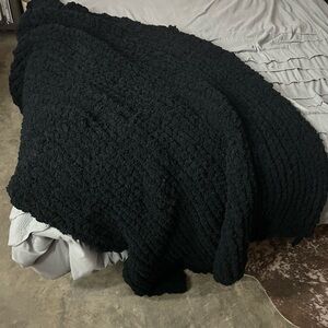 Chenille chunky blanket- handmade